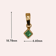 Load image into Gallery viewer, Emerald Rectangle Pendant
