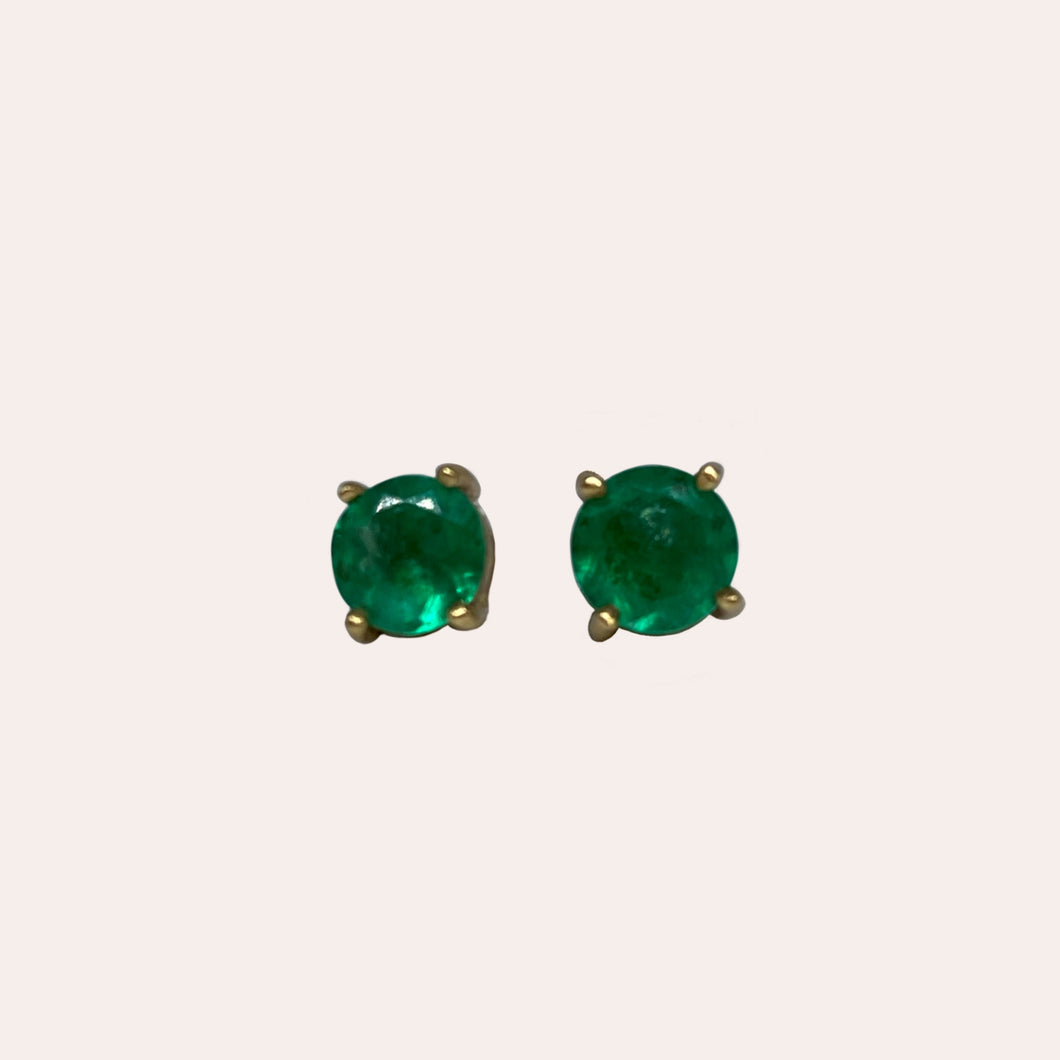 Emerald studs